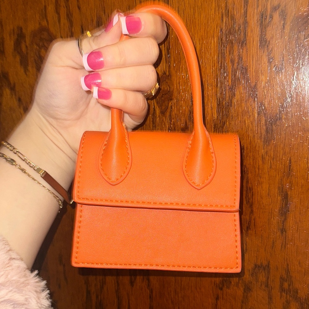 Fashion Nova Vibrant Orange Mini Bag